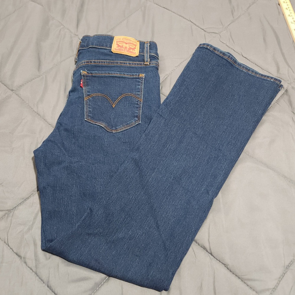 Levi's 315 Jeans Women's 29 W29 L32 Shaping Bootcut Mid Rise Blue Stretch Denim